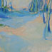 Calma reflejada, tcnica mixta sobre lienzo, 100x100cm